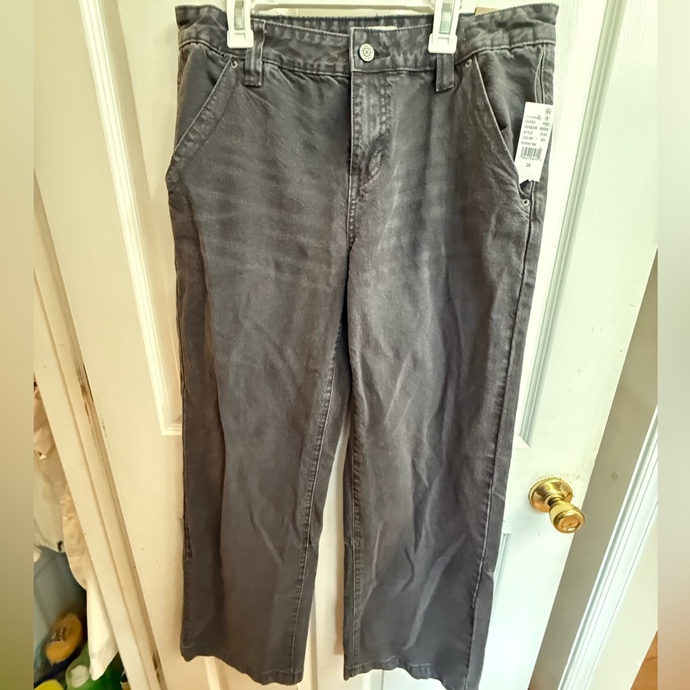 PacSun Casey Low Rise Baggy Jeans 28 Dark Gray NWT